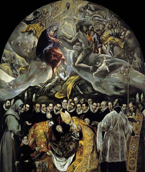 GRECO, El The Burial of the Count of Orgaz oil painting picture